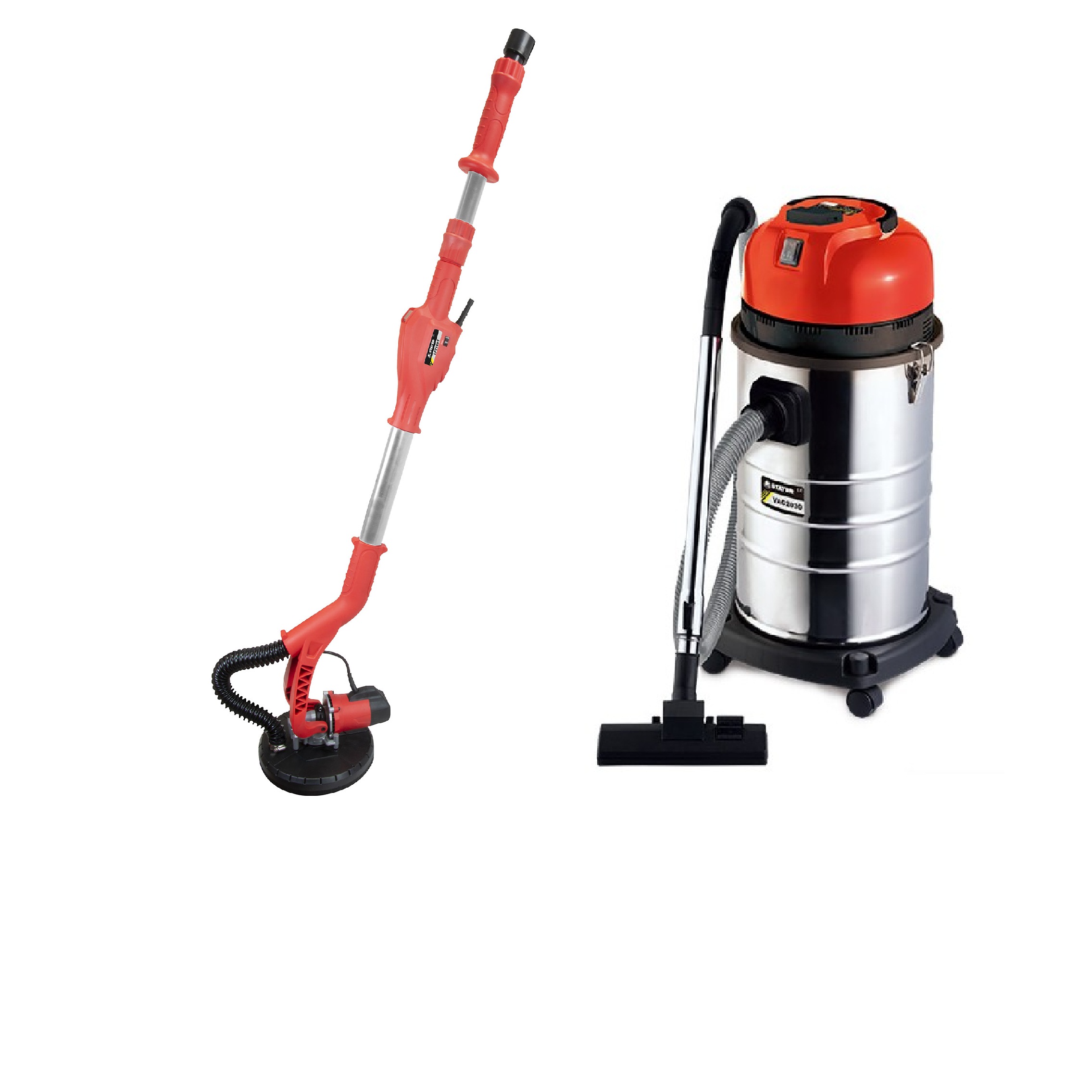 CONJUNTO LIJADORA + ASPIRADOR STAYER
